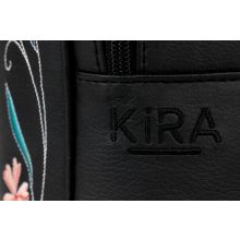 Lara hátizsák hímzett sötètkèk /  hímzett róka