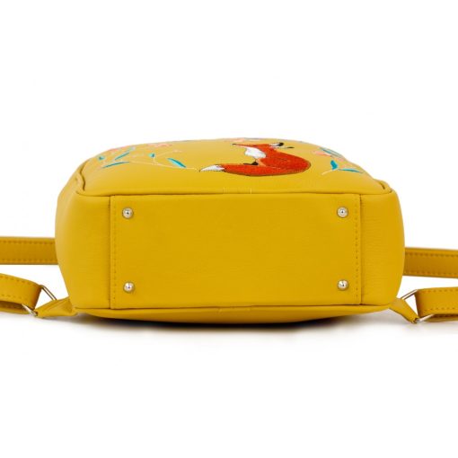 Lara hátizsák okker / hímzett róka