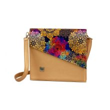 Szófia crossbody táska világosbronz/ mandala