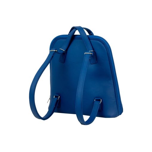 Cintia 2 az 1-ben háti- és válltáska királykék/ citrom minta