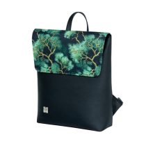 Inez fedeleles hátizsák mini Fekete/ fák