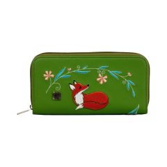 Elin hímzett pénztárca Oliva/hímzett róka