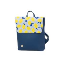 Inez fedeleles hátizsák mini Királykék/ citromminta
