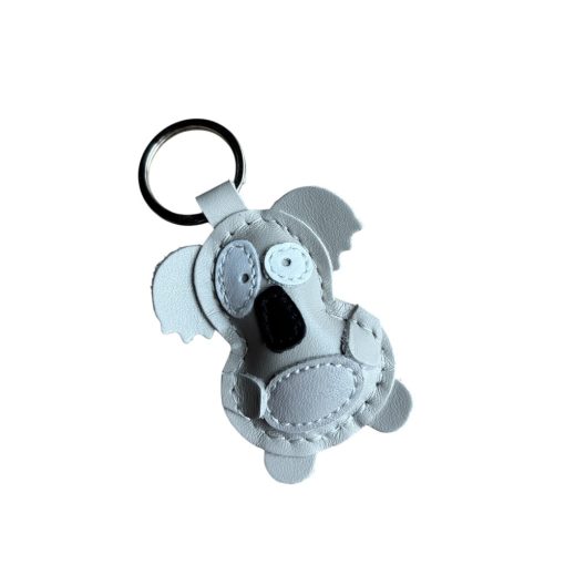 Koala figurás bőr kulcstartó
