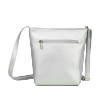 Atina válltáska maxi ezüst/ezüst 3d hullámminta