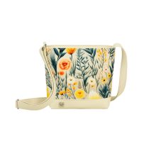 Atina válltáska mini bézs/ réti virág 627