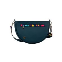 Leyla 2 az 1-ben sötétkék/ levélminta