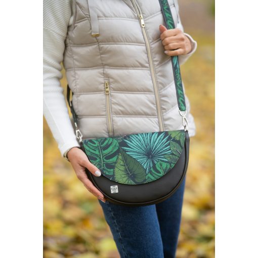 Leyla 2 az 1-ben sötétkék/ levélminta