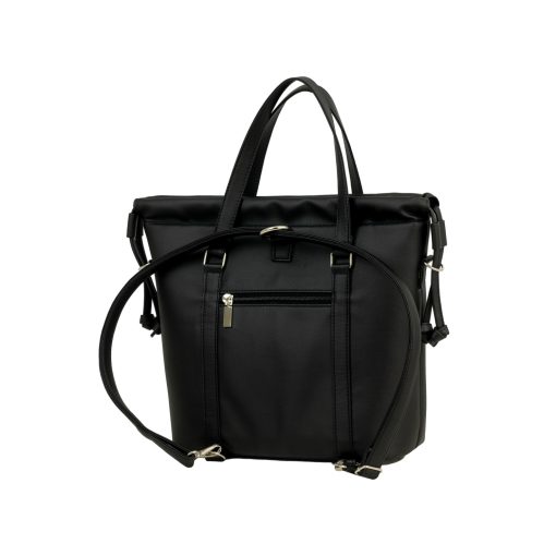 Bora 3 az 1-ben Mini (hátizsák, kézitáska, válltáska) fekete/ fekete 3d hullámminta