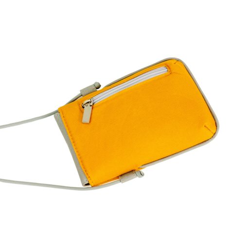 Médea mini mobiltelefon táska okker/ világosszürke