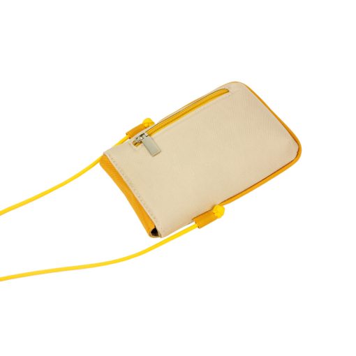 Médea mini mobiltelefon táska bézs/ okker