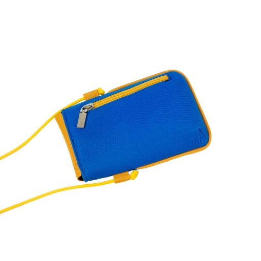 Médea mini mobiltelefon táska királykék/okker