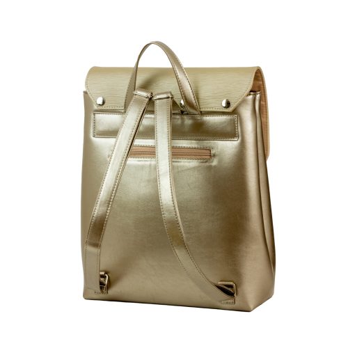 Kora maxi cserélhető fedeles hátizsák ezüst /okker geometrikus