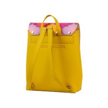 Kora maxi cserélhető fedeles hátizsák okker/ szines csempe