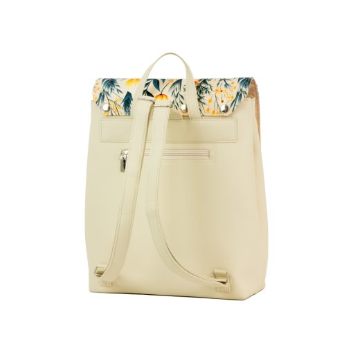 Kora maxi cserélhető fedeles hátizsák ezüst /okker geometrikus