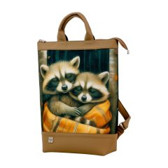   Zoé Notebook (hátizsák és kézitáska) Világosbarna/ mosómacik