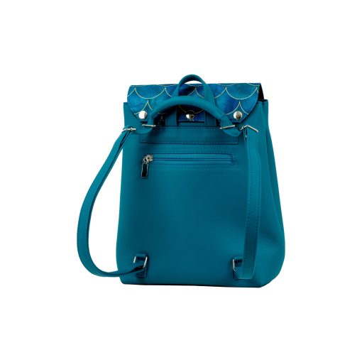 Kora mini cserélhető fedeles hátizsák türkíz/sellő