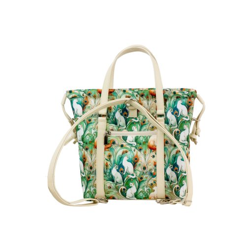 Bora 3 az 1-ben Mini (hátizsák, kézitáska, válltáska) bézs/ cicák