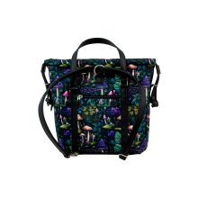 Bora 3 az 1-ben Mini (hátizsák, kézitáska, válltáska) fekete/ gombák