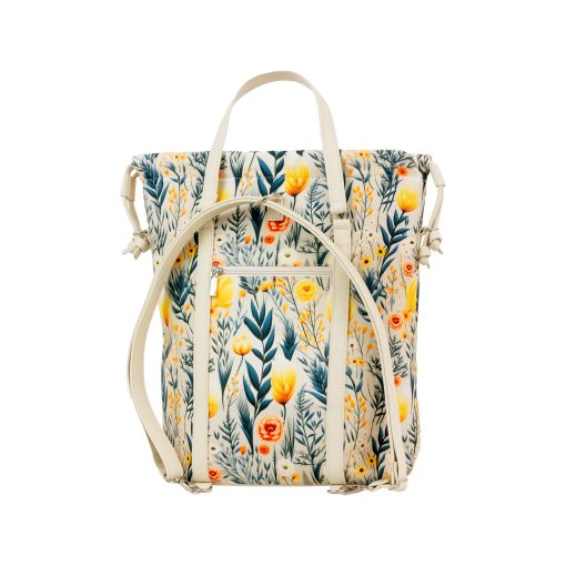 Bora 3 az 1-ben Maxi (hátizsák, kézitáska, válltáska) Bézs/ réti virág