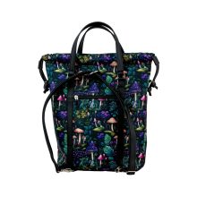 Bora 3 az 1-ben Maxi (hátizsák, kézitáska, válltáska) fekete/ gombák