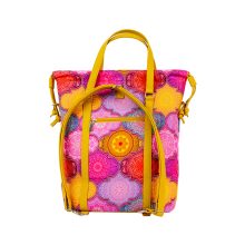 Bora 3 az 1-ben Maxi (hátizsák, kézitáska, válltáska) okker/szines csempe