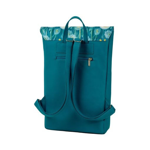 Inez fedeleles hátizsák maxi Türkíz/pitypang