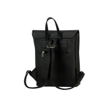 Inez fedeleles hátizsák mini fekete/ fekete 3d hullámminta 